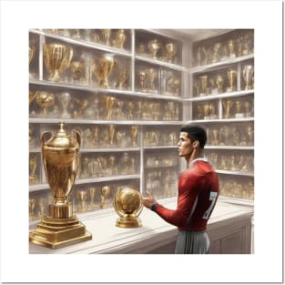 CR7 Cristiano Ronaldo Trophy Cabinet Gift Art Posters and Art